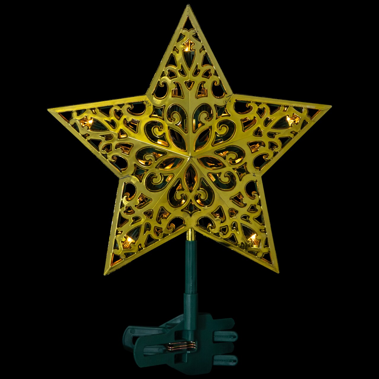 Northlight LED Lighted Star Christmas Tree Topper - 9.5" - Gold